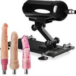 Sex maszyna - 420 ruchów/minutę - turbo wibrator ruch posuwisty + 3 dildo w zestawie - 72069465