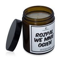 Świeca sojowa z napisem 