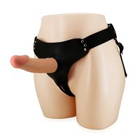 Realistyczny strap - on regulowane pasy dildo 17,5 cm - 74960141 - 3