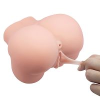 Realistyczna sztuczna pochwa i anus z wibracjami + pilot - 76180210 - 3