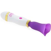 Dyskretny masturbator łechtaczkowy ssący masażer z języczkiem wibrator tulipan - 79822237 - 6