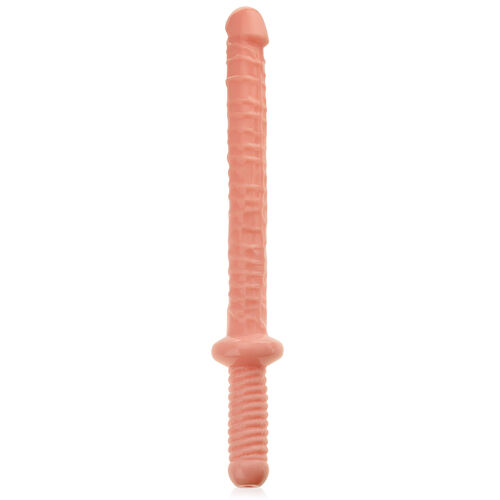 Penetracyjna pałka dildo 45 cm dwustronny penis double dong waginalno-analny - 74757351