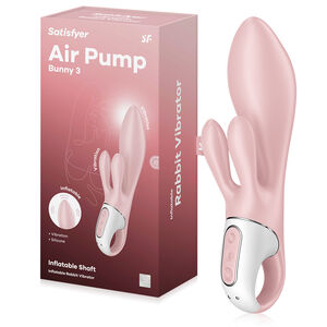 Satisfyer Air Pump Bunny 3 pompowany wibrator z wypustkami do łechtaczki - 76920535