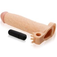 Nakładka na penisa +5cm z wibracjami i masującymi wypustkami 72884604 - 4