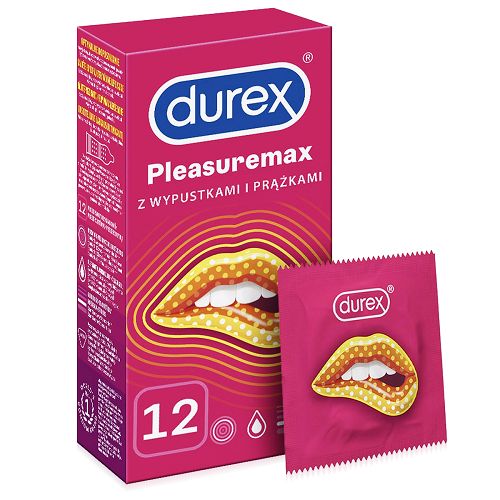 Prezerwatywy DUREX Pleasuremax z wypustkami i prążkami 12 szt - 78306473