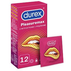 Prezerwatywy DUREX Pleasuremax z wypustkami i prążkami 12 szt - 78306473