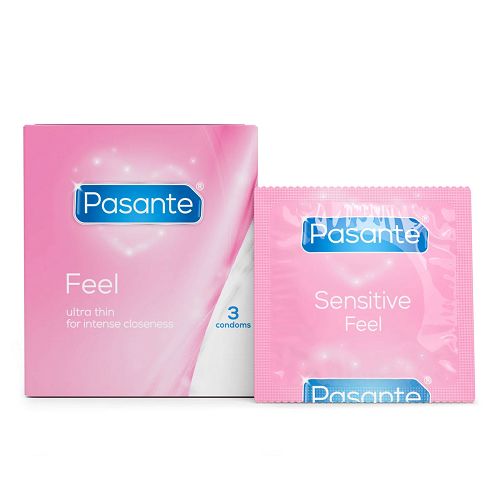 Pasante Feel cienkie prezerwatywy ze zbiorniczkiem 3 szt - 77120183