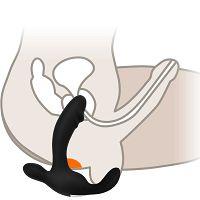 Masażer prostaty i krocza - 100 opcji pieszczot - sterowany pilotem z dwoma silnikami - 75297532 - 5