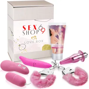 LOVE BOX PINK zestaw gadżetów erotycznych dla kobiet - 79350551