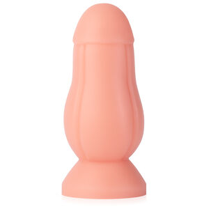 Duży anal plug korek cieliste dildo analne 6,3 cm średnicy - 79346255