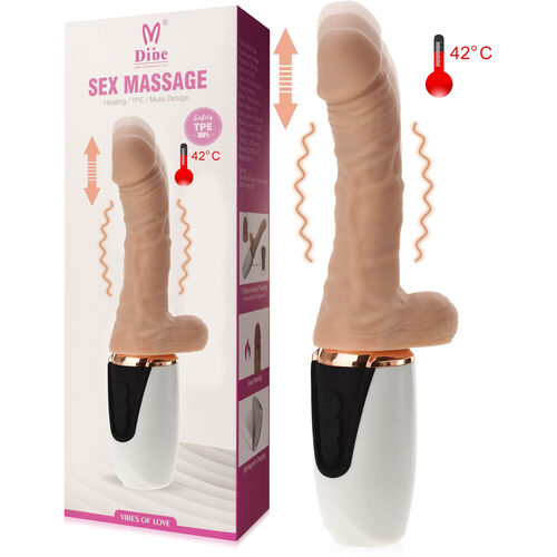 Posuwisty wibrator 49 funkcji - miękki penis super realistyczny podgrzewany do 42stc - 70493678