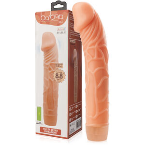 DELIKATNIE WYGIĘTY WIBRUJĄCY PENIS – JĘCZĄCA PRZYJEMNOŚĆ - LBB 001009