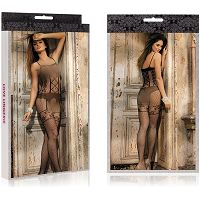 Urocze sexi bodystocking ze zdobieniami - 18100214 - 3