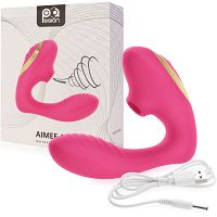 Samonośny wibrator penetrator cipki z funkcją ssania intensywny masturbator dla niej - 77046614 - 3