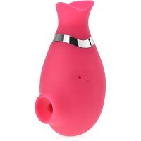 Powietrzny masażer łechtaczki z ruchomym języczkiem - 5 funkcji ssania i wibracji - 70417980 - 4