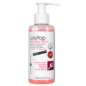 Lovely lovers lollypop - smakowy żel intymny wiśniowy lizak seks oralny 150 ml - 73549029