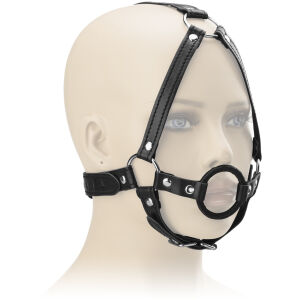 OTWARTY KNEBEL Z UPRZĘŻĄ NA GŁOWĘ BDSM - 76815214