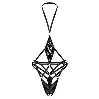 Obsessive Keira Lise erotyczne body wet look otwarty krok - 75309046 - 8