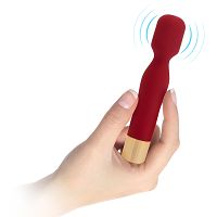 Czerwony mini wand masażer 10 funkcji wodoodporny 14,5 cm - 75066706 - 4