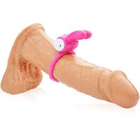 Wibrujący pierścień z masażerem łechtaczki ring na penisa – 72874360 - 2