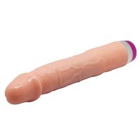 Realistyczny anatomiczny wibrator cielisty penis z pokrętłem 21,5 cm - 77174857 - 3
