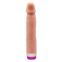 Realistyczny anatomiczny wibrator cielisty penis z pokrętłem 21,5 cm - 77174857 - 4