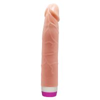Realistyczny anatomiczny wibrator cielisty penis z pokrętłem 21,5 cm - 77174857 - 6