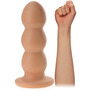 Olbrzymie dildo analne śr. 9 cm kulkowy anal plug korek na przyssawce - 78256989