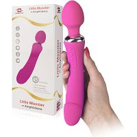 Dwustronny wibrator podgrzewany 45stc gorący masturbator – 73213361 - 3