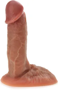 Sztuczny penis z jądrami superrealistyczne dildo na mocnej przyssawce - 71193318