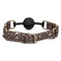Rebellion elegancki silikonowy knebel z otworami gadżet BDSM dla par - 78891442 - 8