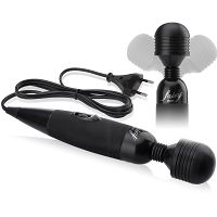 Masażer wibrator orgazmowy - zasilany z gniazdka - fairy black - 57659812 - 5