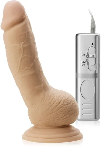 Ekstremalnie realistyczny wibrator penis męski z jądrami - 54272695