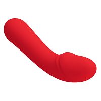Czerwony miękki silikonowy wibrator punkt G 12 funkcji  - 74536346 - 2