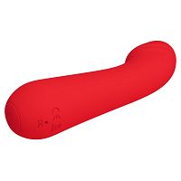 Czerwony miękki silikonowy wibrator punkt G 12 funkcji  - 74536346 - 6