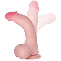 Dildo relistyczne elastyczny sztuczny penis 20 cm - 77987076 - 4
