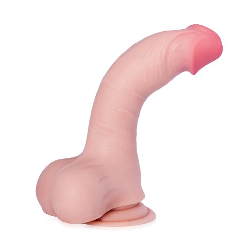 Dildo relistyczne elastyczny sztuczny penis 20 cm - 77987076
