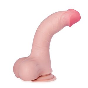 Dildo relistyczne elastyczny sztuczny penis 20 cm - 77987076