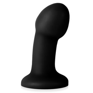 Korek analny na przyssawce mały czarny penis 11,5 cm dildo - 74880001