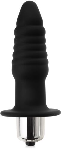 Wibrujący korek analny prążkowany anal plug sex zatyczka - 76559908