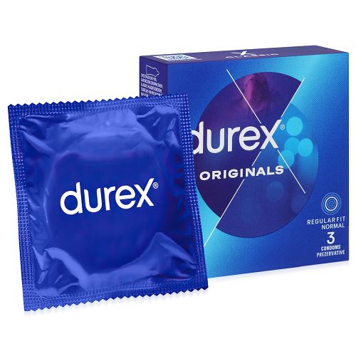 Durex Originals klasyczne lateksowe prezerwatywy 3 sztuki - 72848307
