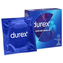 Durex Originals klasyczne lateksowe prezerwatywy 3 sztuki - 72848307