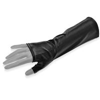 Erotyczny komplet bielizny z efektem wet skin top + szorty z rękawiczkami - 79274870 - 3