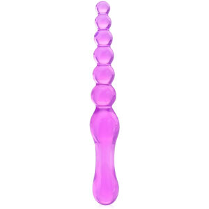 Dwustronne dildo analne kulkowa sonda anal plug żelowy dong - 77643916