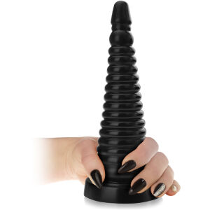 Olbrzymi korek analny dł. 23 cm śr. 6,6 cm anal plug z mocną przyssawką - 77944357