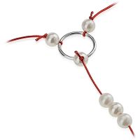 Perły na sznureczkach - skąpe stringi z masującymi łechtaczkę kuleczkami - 71878972 - 2