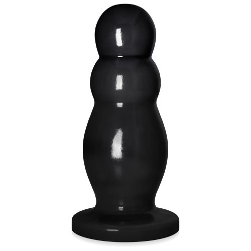 Gruby żelowy korek analny czarne dildo max 6 cm średnicy - 79857366