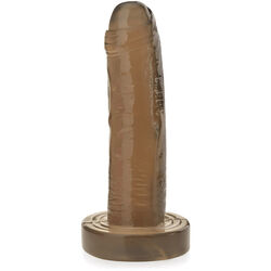 Żelowe dildo na przyssawce prosty penis do pieszczot pochwy i anusa - 70362462