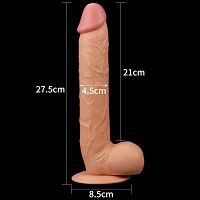 Duże grube realistyczne dildo męski penis na przyssawce - 53248605 - 6