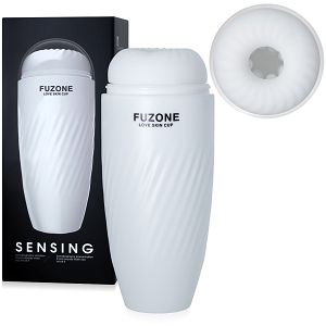 Miękka sztuczna pochwa w eleganckiej białej tubie masturbator - 72542874